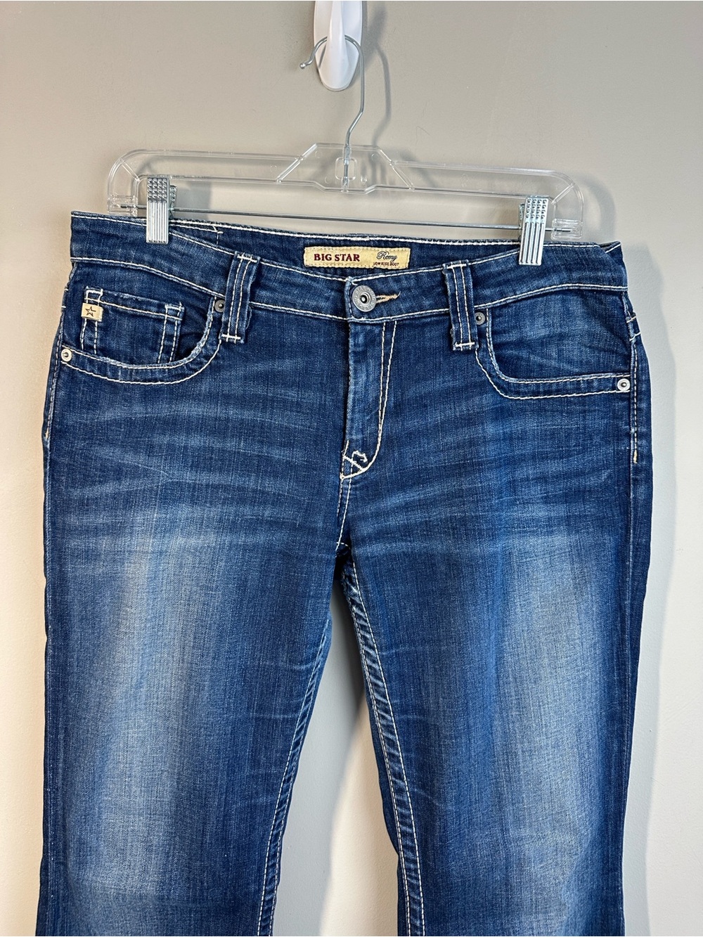 Big Star Remy Low Rise Boot Jeans Size 31R Western Rodeo - Picture 3 of 16